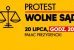 Protest przeciwko zamachowi PiS na sądy